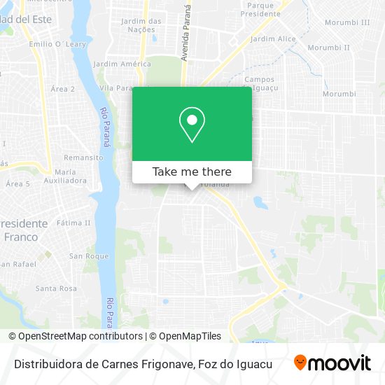 Distribuidora de Carnes Frigonave map