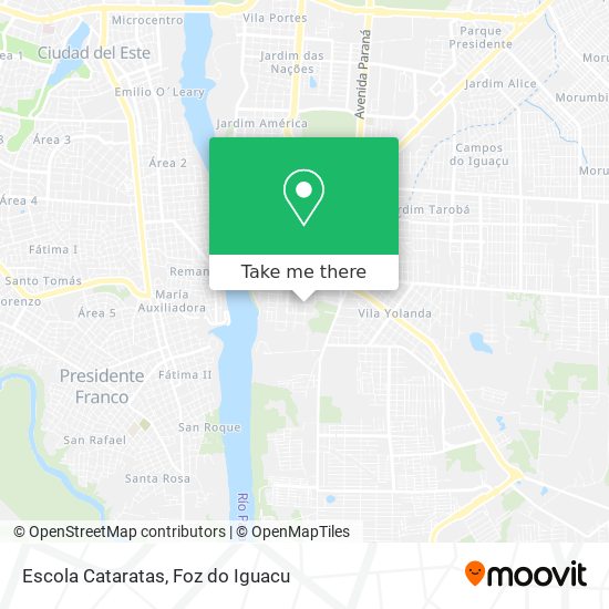 Escola Cataratas map