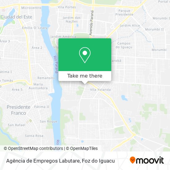 Agência de Empregos Labutare map