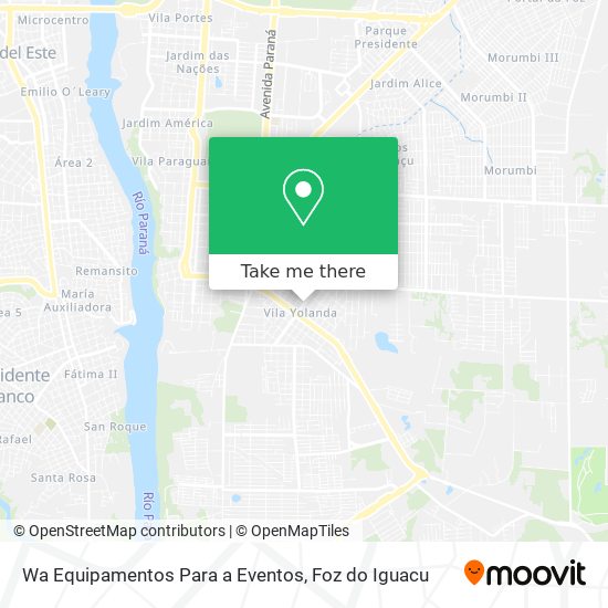 Wa Equipamentos Para a Eventos map