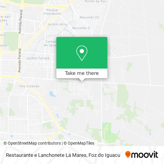 Restaurante e Lanchonete Lá Mares map