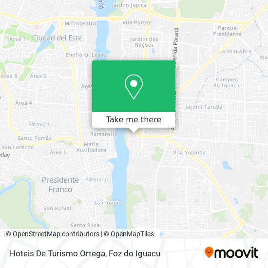 Hoteis De Turismo Ortega map