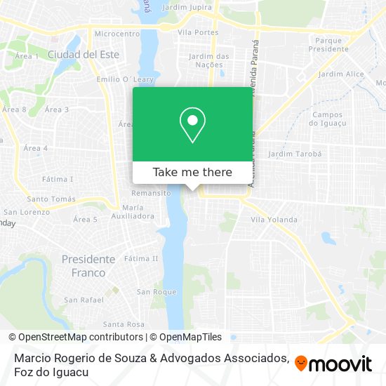 Marcio Rogerio de Souza & Advogados Associados map