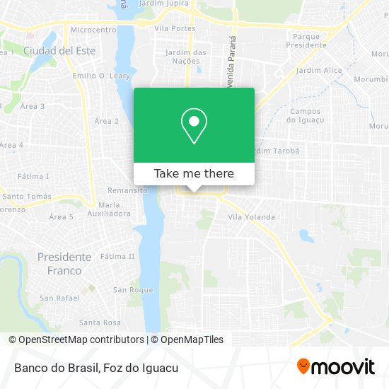 Banco do Brasil map