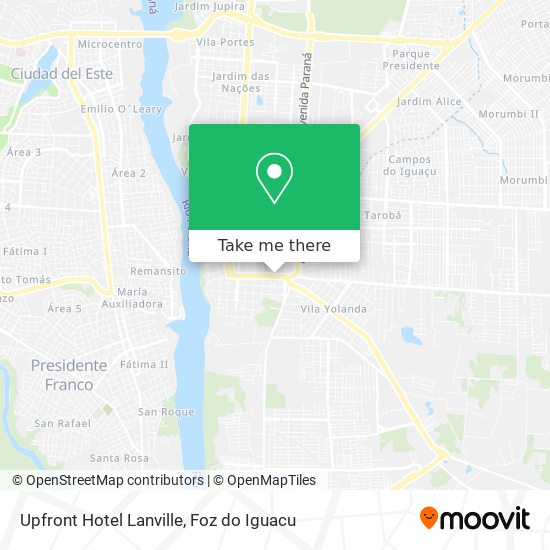 Upfront Hotel Lanville map