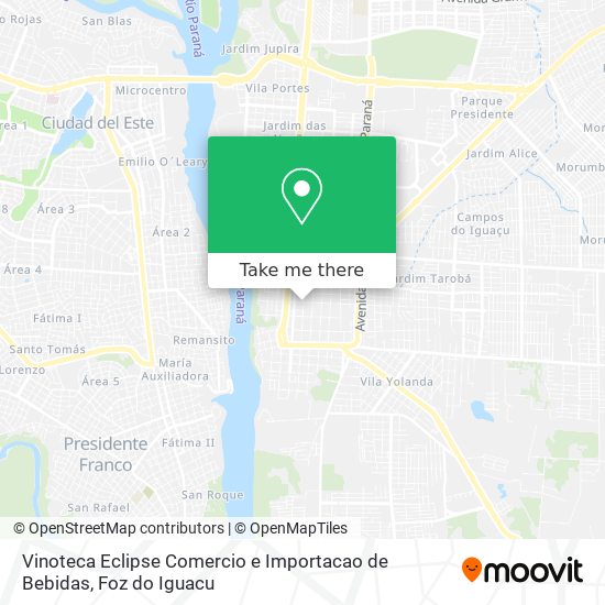 Vinoteca Eclipse Comercio e Importacao de Bebidas map