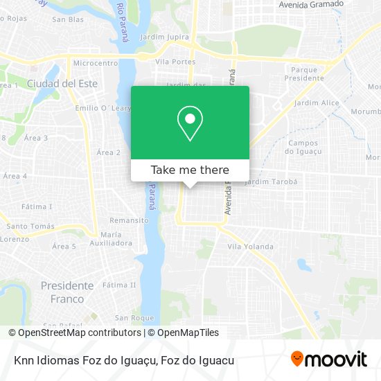 Knn Idiomas Foz do Iguaçu map