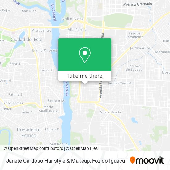 Janete Cardoso Hairstyle & Makeup map