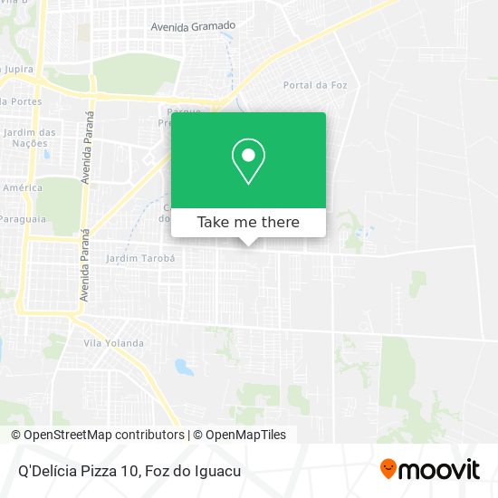Q'Delícia Pizza 10 map