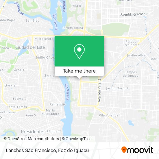 Lanches São Francisco map