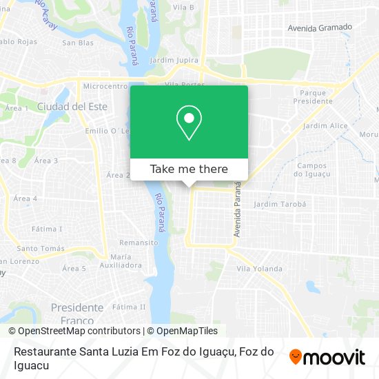 Restaurante Santa Luzia Em Foz do Iguaçu map