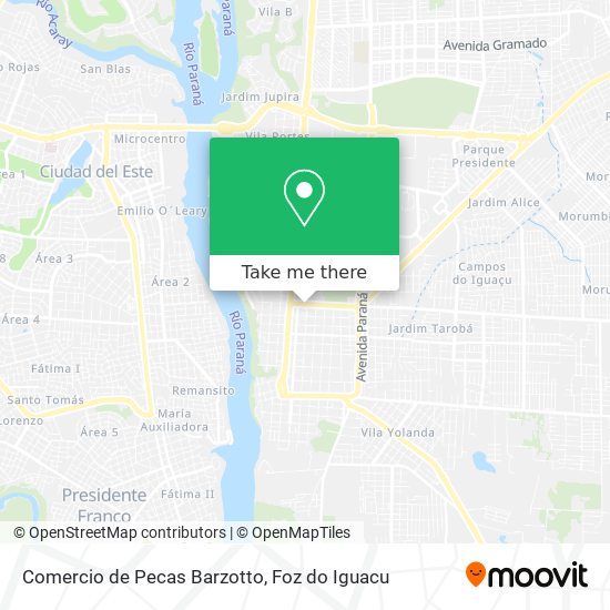 Comercio de Pecas Barzotto map