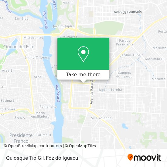 Quiosque Tio Gil map