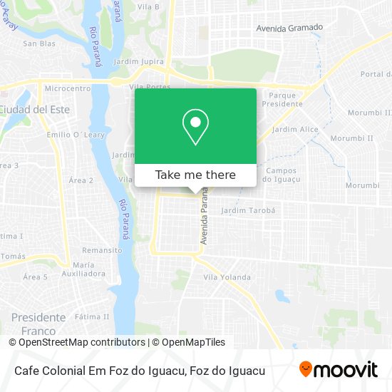 Cafe Colonial Em Foz do Iguacu map