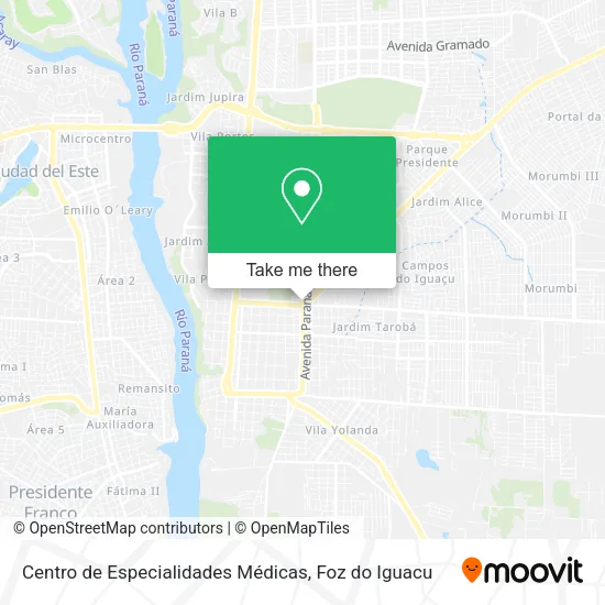 Centro de Especialidades Médicas map