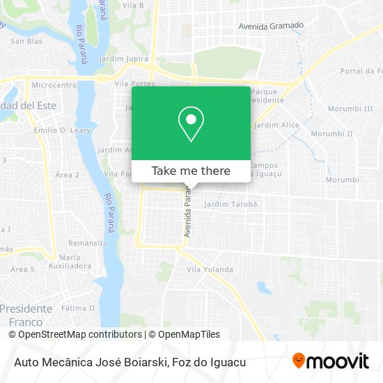 Auto Mecânica José Boiarski map