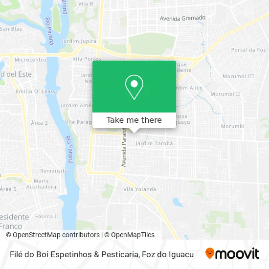 Filé do Boi Espetinhos & Pesticaria map