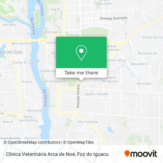Clínica Veterinária Arca de Noé map