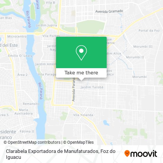 Clarabela Exportadora de Manufaturados map