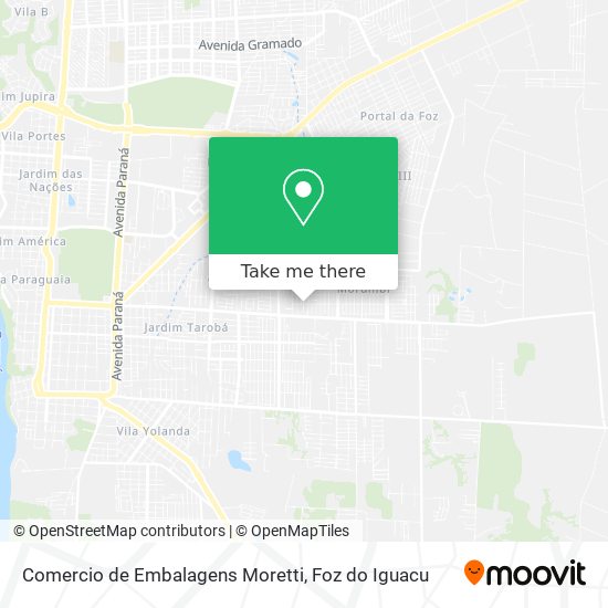 Comercio de Embalagens Moretti map