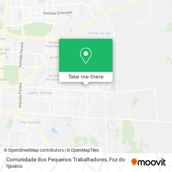 Comunidade dos Pequenos Trabalhadores map