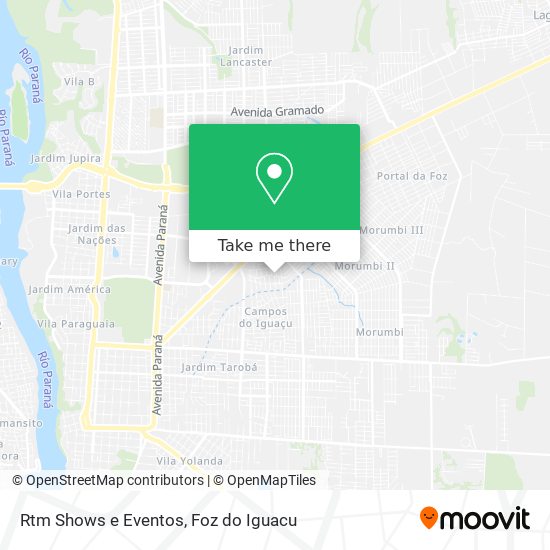 Rtm Shows e Eventos map