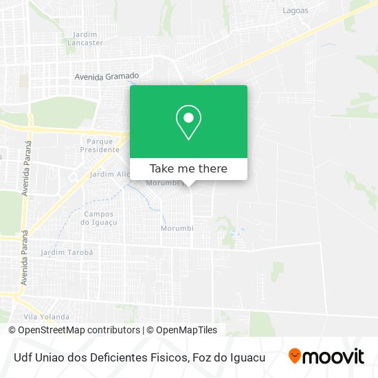 Udf Uniao dos Deficientes Fisicos map