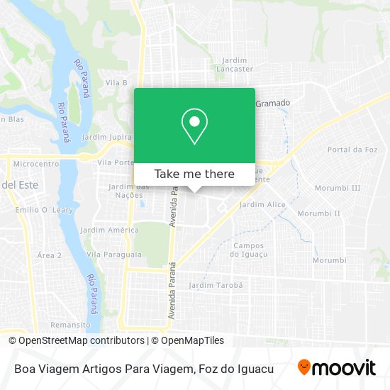 Boa Viagem Artigos Para Viagem map