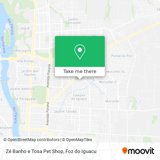 Zé Banho e Tosa Pet Shop map