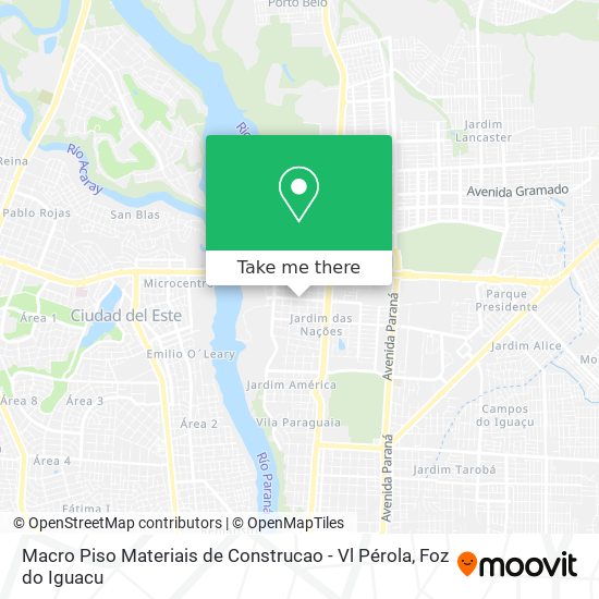 Macro Piso Materiais de Construcao - Vl Pérola map