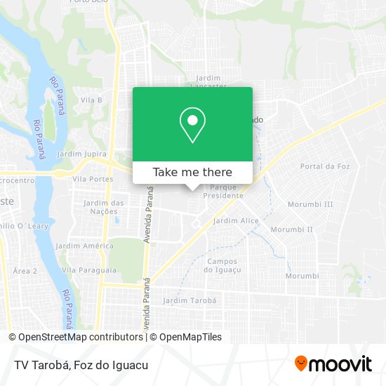 TV Tarobá map