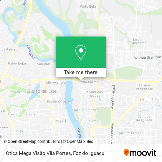 Ótica Mega Visão Vila Portes map