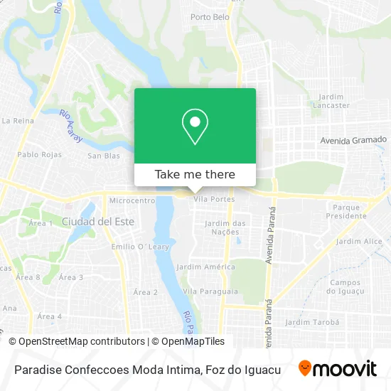 Paradise Confeccoes Moda Intima map