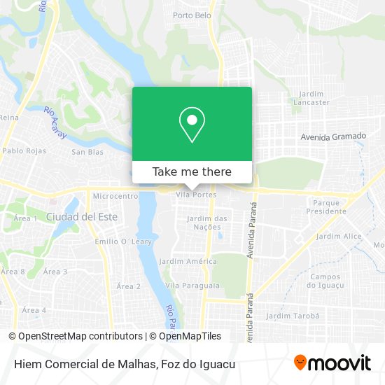 Mapa Hiem Comercial de Malhas