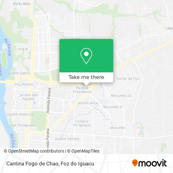 Cantina Fogo de Chao map