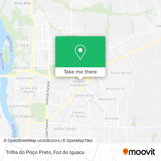 Trilha do Poço Preto map