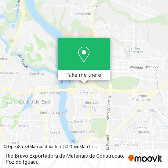 Rio Bravo Exportadora de Materiais de Construcao map