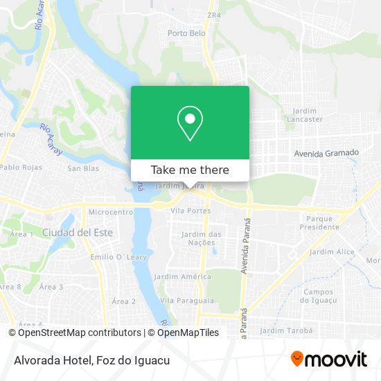 Mapa Alvorada Hotel