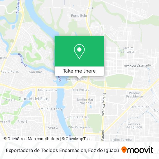 Exportadora de Tecidos Encarnacion map