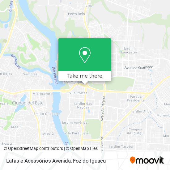 Latas e Acessórios Avenida map