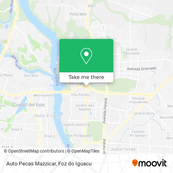 Auto Pecas Mazzicar map