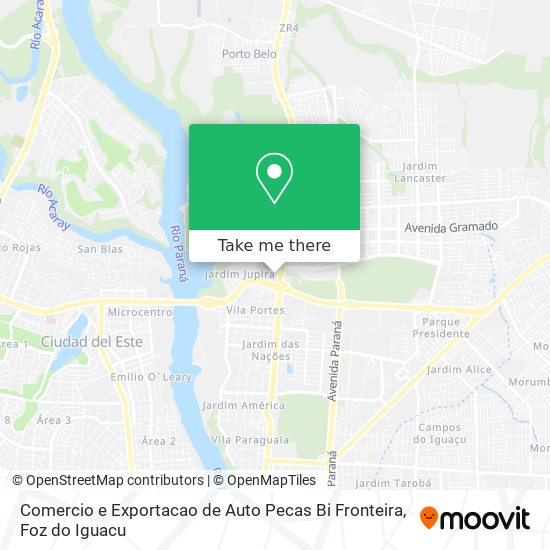 Comercio e Exportacao de Auto Pecas Bi Fronteira map