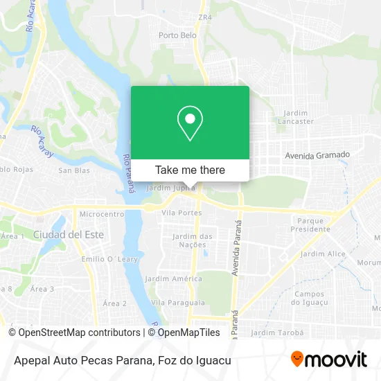 Apepal Auto Pecas Parana map