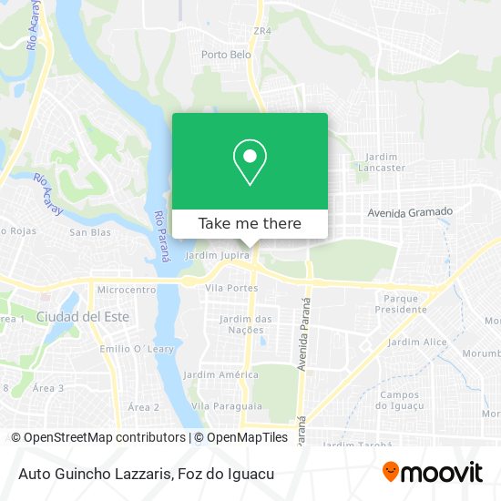 Auto Guincho Lazzaris map