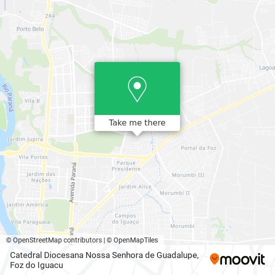 Mapa Catedral Diocesana Nossa Senhora de Guadalupe