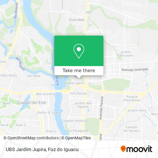 Mapa UBS Jardim Jupira