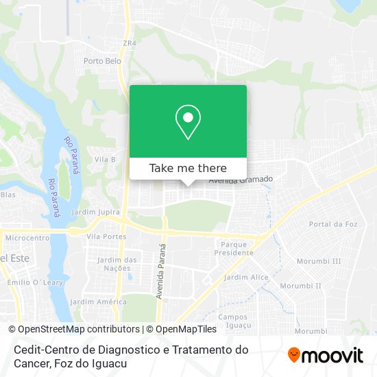 Cedit-Centro de Diagnostico e Tratamento do Cancer map