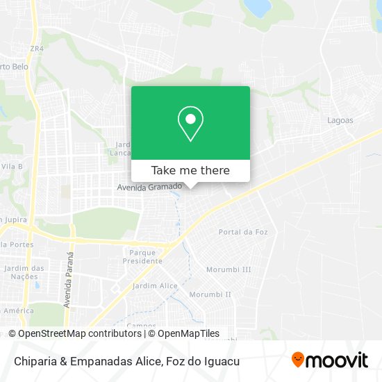 Chiparia & Empanadas Alice map