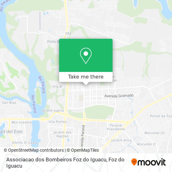 Associacao dos Bombeiros Foz do Iguacu map