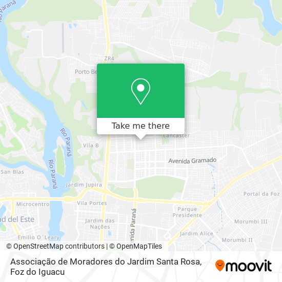Associação de Moradores do Jardim Santa Rosa map